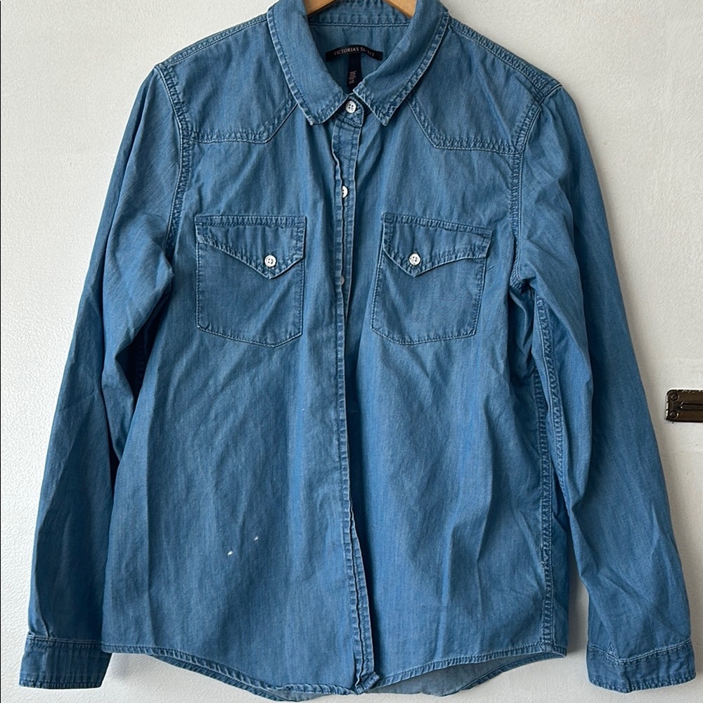 Victoria's Secret Light Blue Denim Shirt